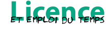 Emplois du temps Licence & Brochure (actualisée à la date du 20/09/2023)